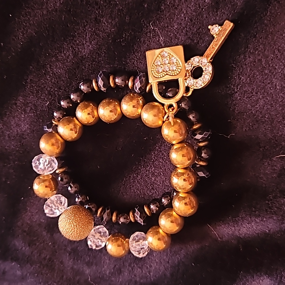 3 For $10.00  Lock And Key Bracelet